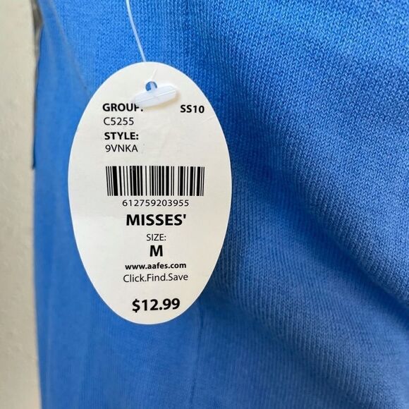 NWT PBX Blue Half Sleeve Sweater Top Size M - Picture 5 of 7